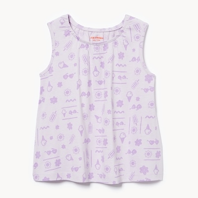 Baby Girls' Printed Tank - Dusty Lavender