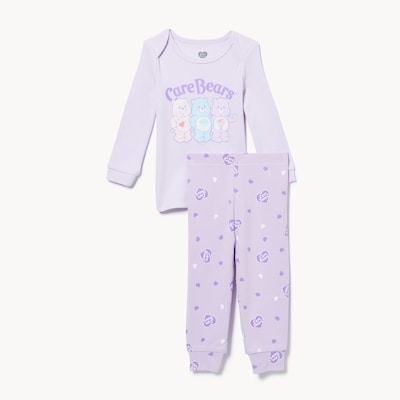 Ens. pyjama 2 pièces Bisounours pour bébés filles - Lilas