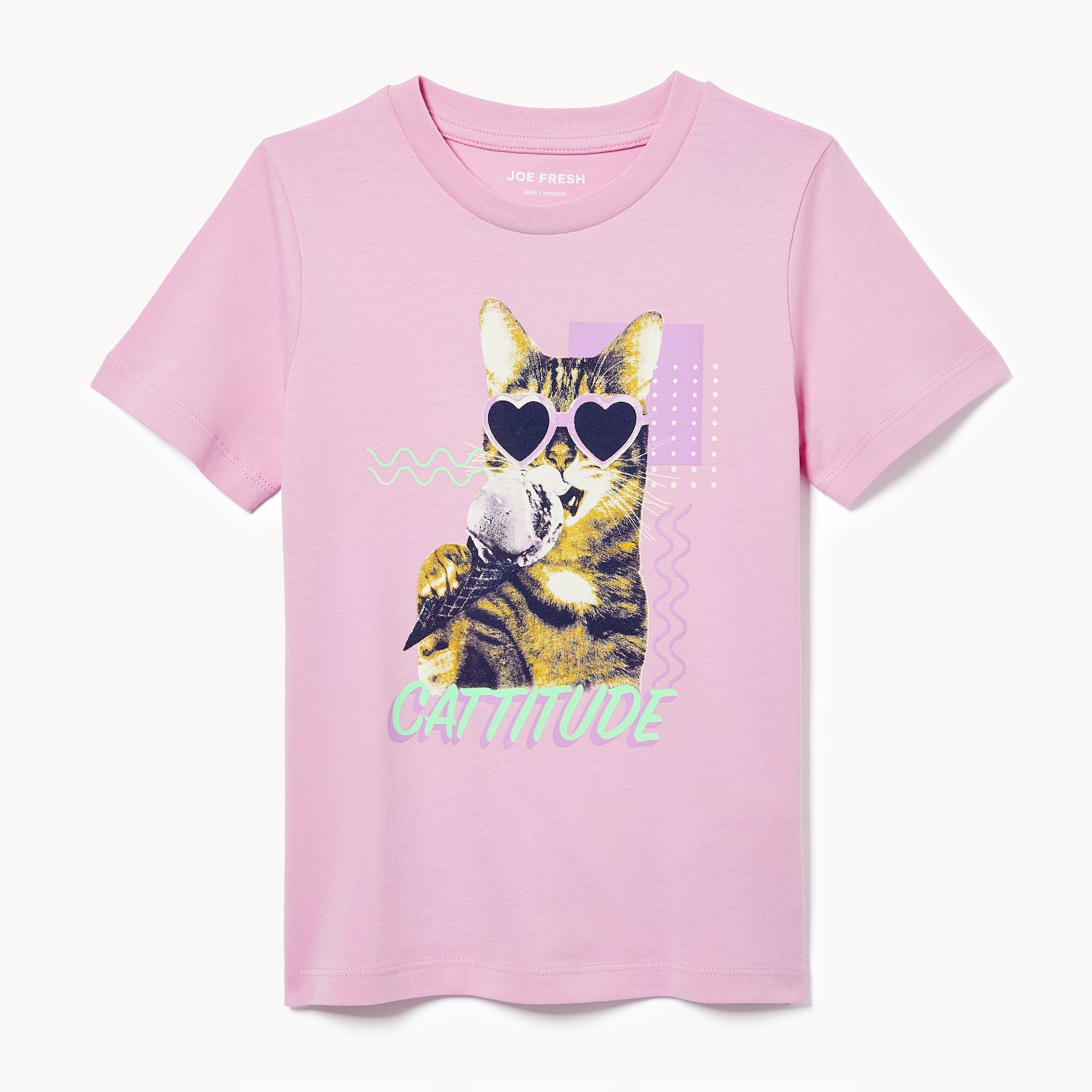 Kid Graphic T-Shirt in Light Mauve from Joe Fresh