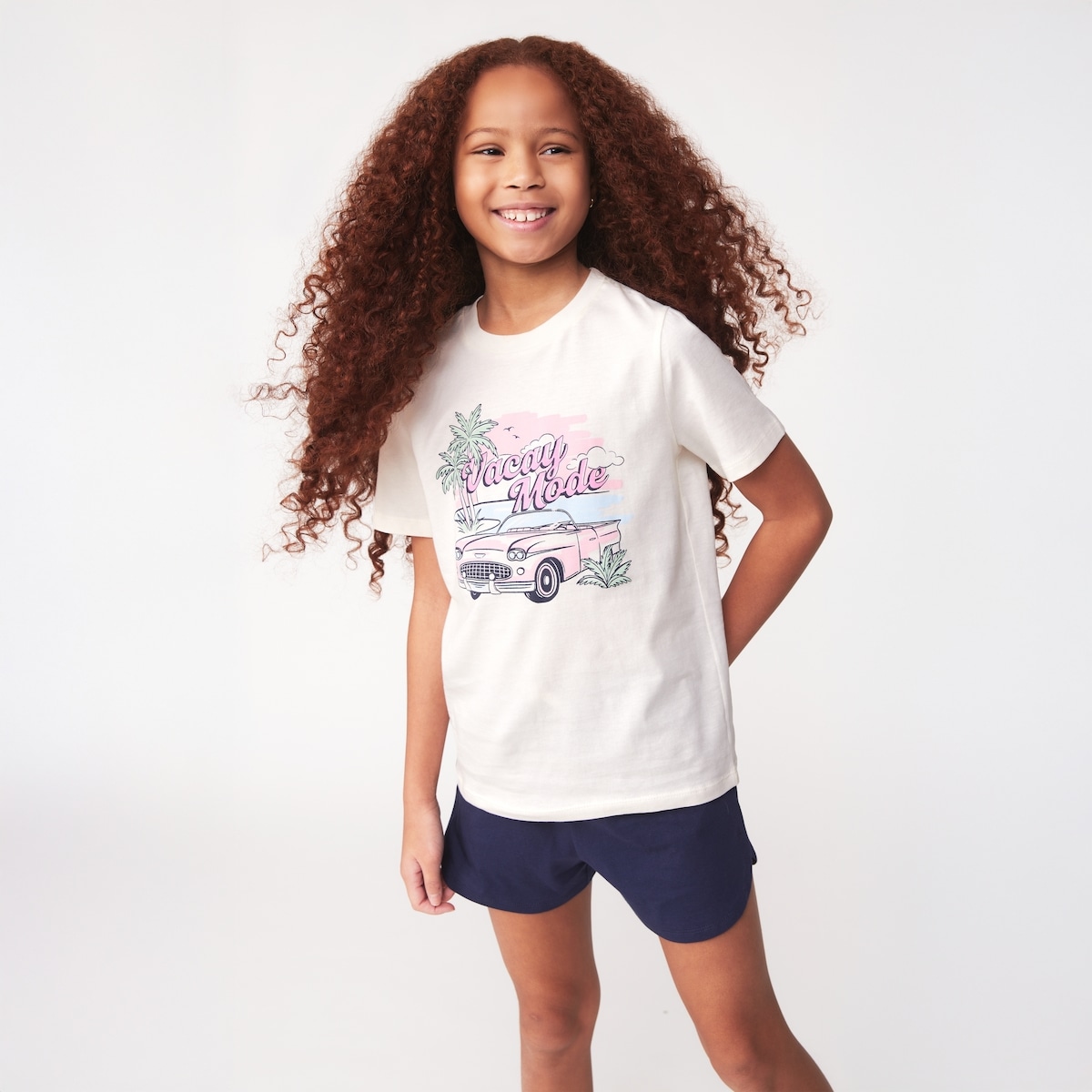 T-shirt imprim pour enfants - Blanc Cass