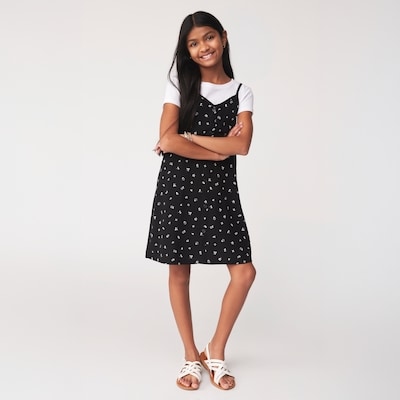 Kid Girls' T-Shirt & Dress Set - JF Black