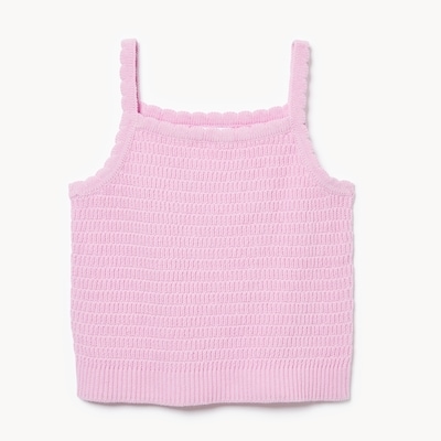 Kid Girls' Sweater Tank - Light Mauve