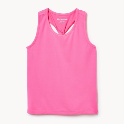 Kid Girls' Active Tank - Neon Pink
