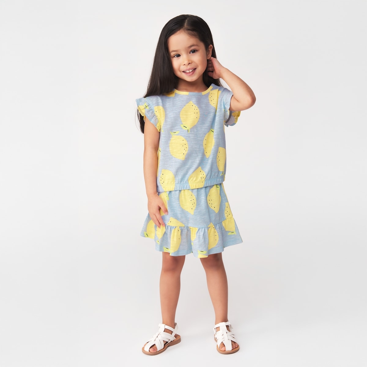 Toddler Girls' Cotton Jersey T-Shirt - Pale Blue