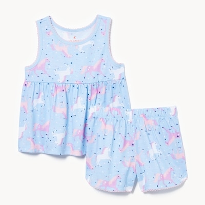 Toddler Girls' 2-Piece Pajama Set - Pale Blue