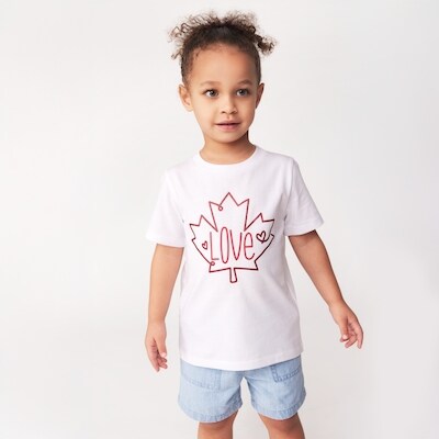 Joe Fresh T-shirt Canada pour petites filles 1 ea, 6,00 $/1ch