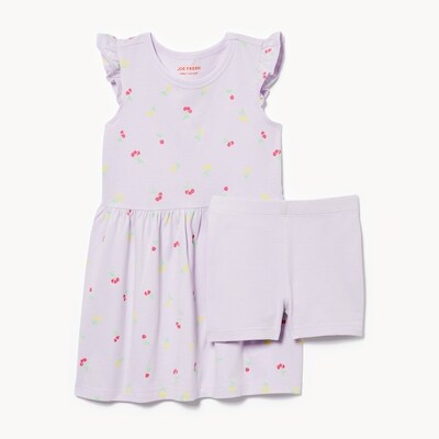 Ensemble 2pices avec robe pour petites filles