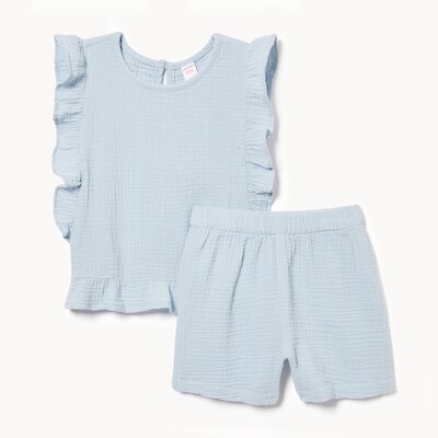 Ensemble 2pices en gaze pour petites filles