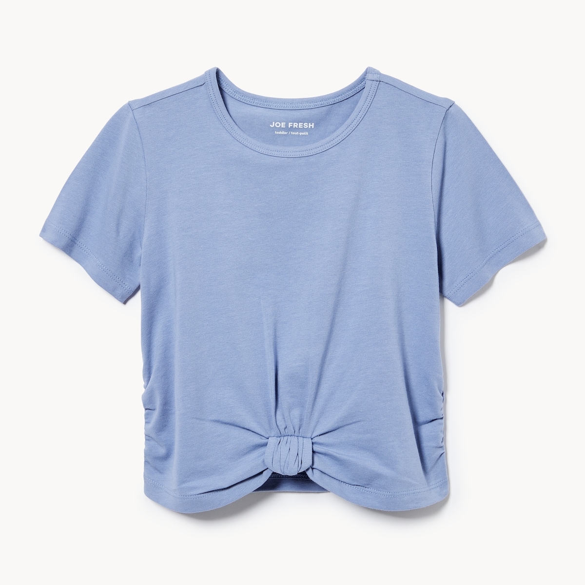 Toddler Girls' Knotted T-Shirt - Dusty Blue