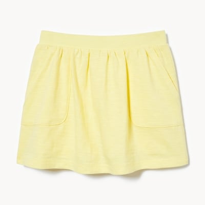 Toddler Girls' Pocket Skort - Pale Yellow