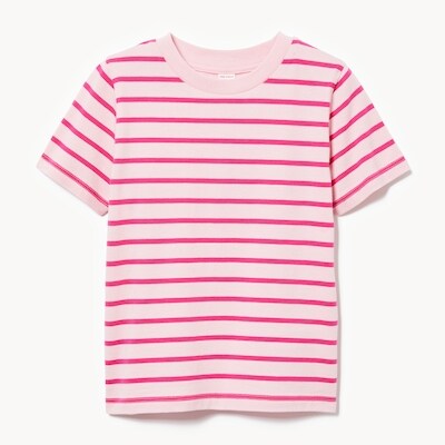 Toddler Girls' Stripe T-Shirt - Light Pink