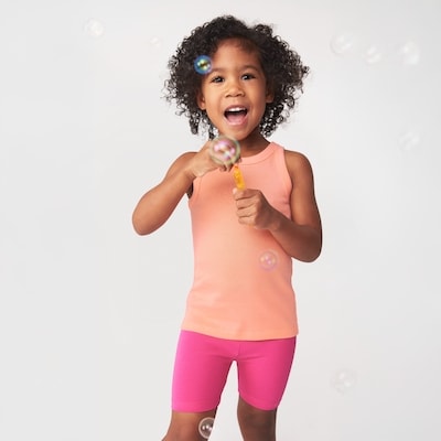 Toddler Girls' Rib Tank - Coral