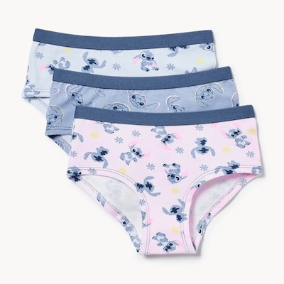 Toddler Girls' Disney Stitch 3-Pack Boyshorts - Blue
