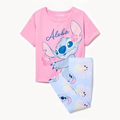 Ens. avec legging Stitch de Disney, petites filles - Rose Pâle