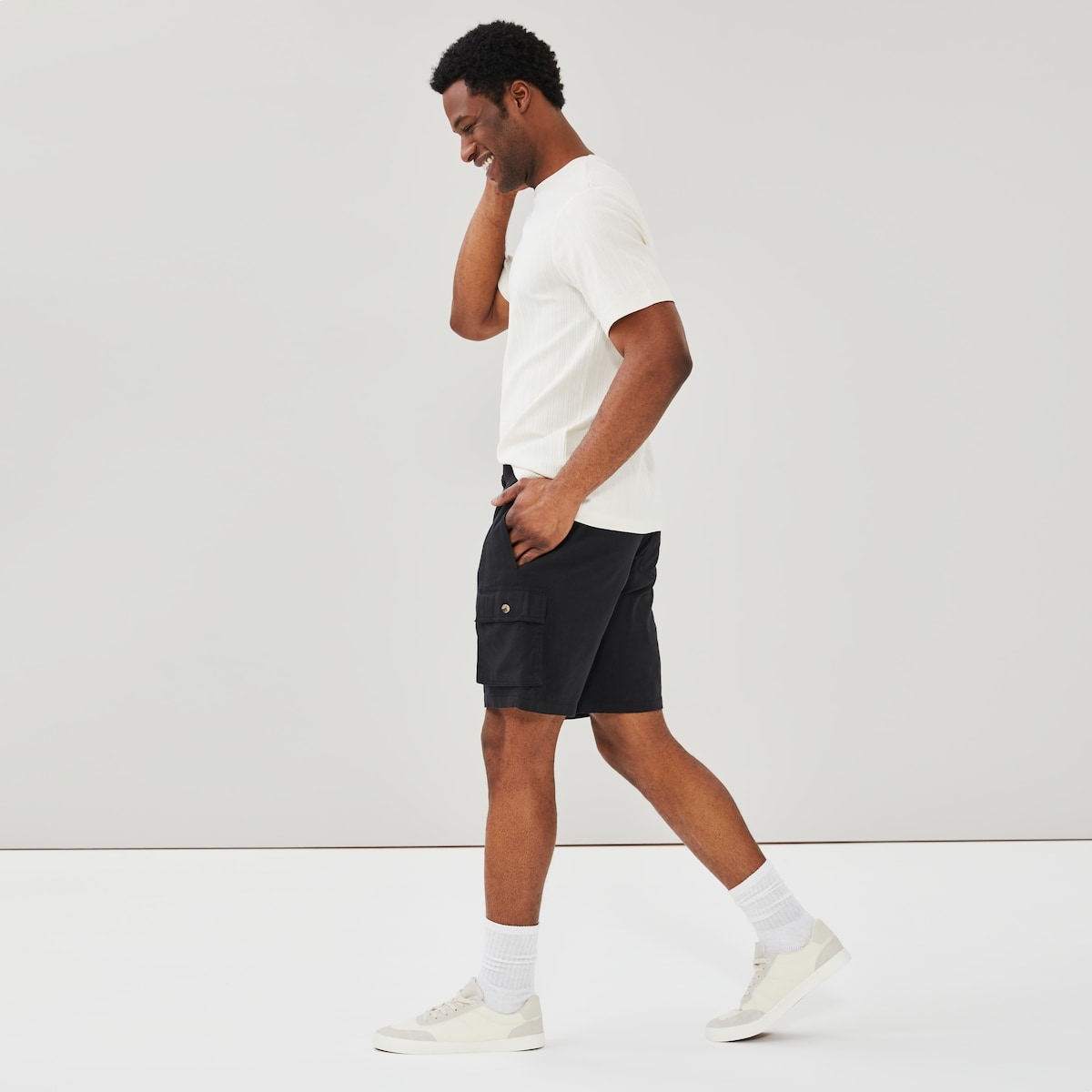 Short en serg pour hommes