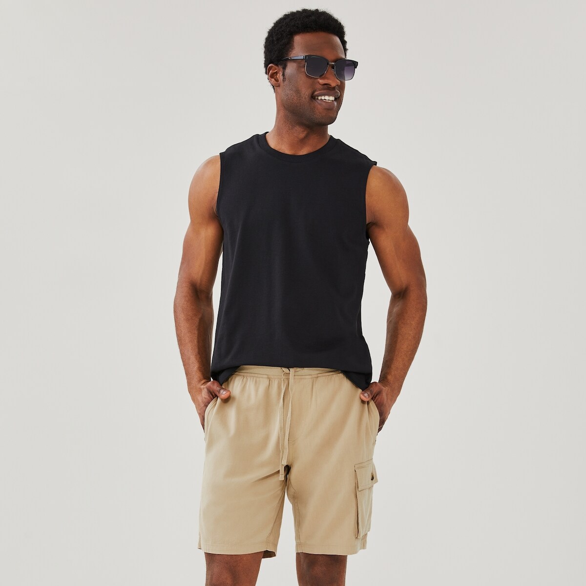 Men's Twill Short - Khaki Brown
