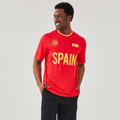 Adult Spain Soccer Jersey T-Shirt - Red