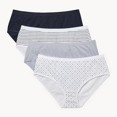 Joe Fresh Ens. de 4 culottes en coton biologique Femmes+ 1 ea, 16,00 $/1ch