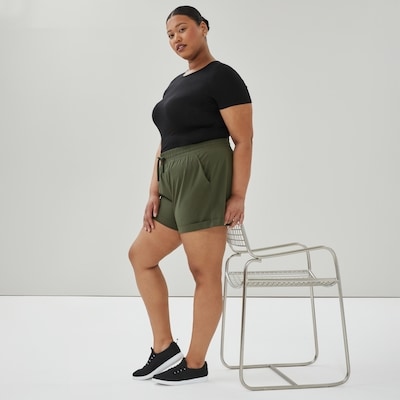 Women+ Active Everyday Four-Way Stretch Short - Dark Green