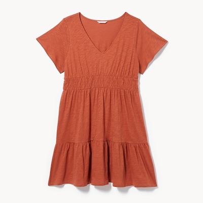 Robe  volants en coton Femmes+ - Cuivre