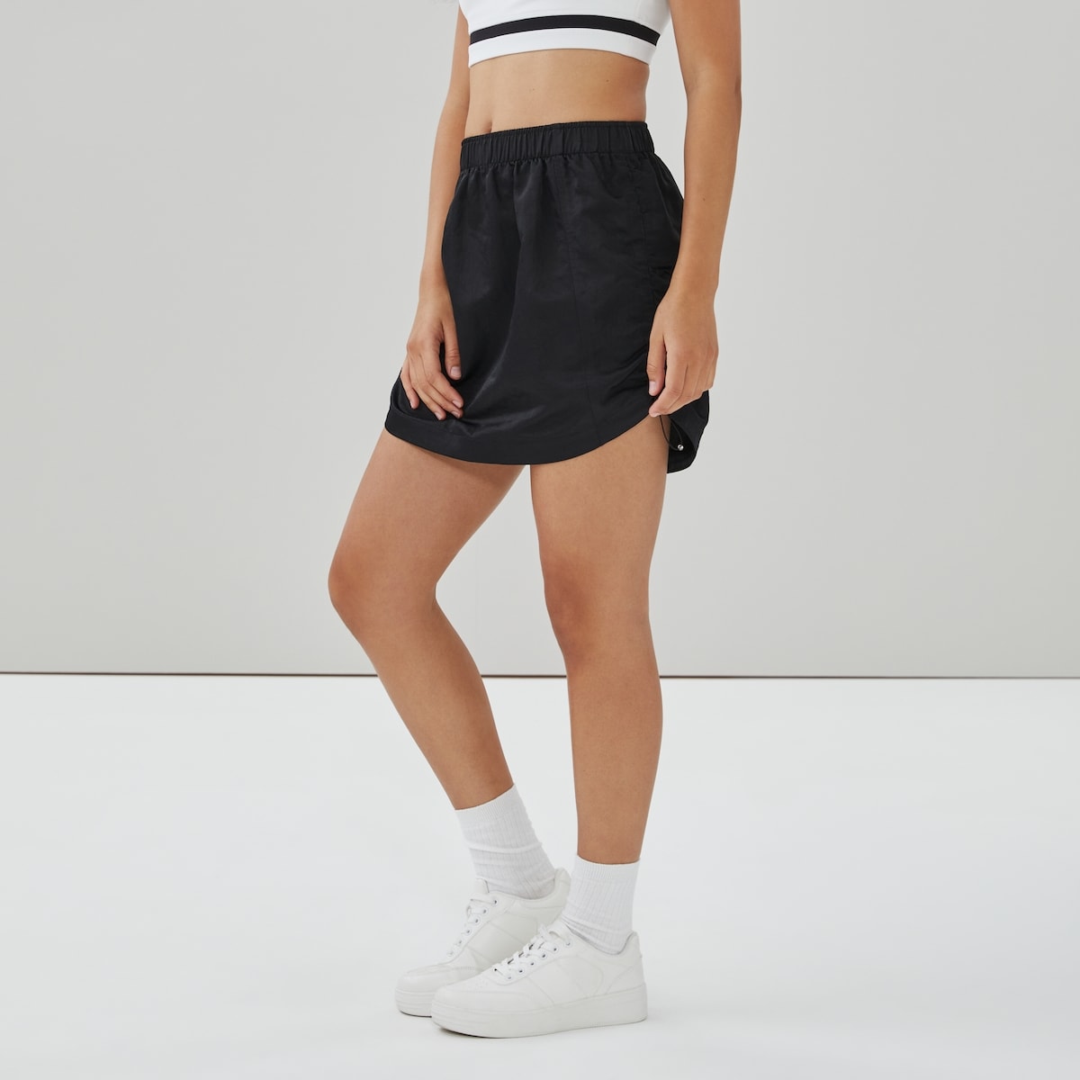 Active Side Cinched Mini Skirt