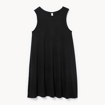 Robe cami sport à coupe trapèze - Noir