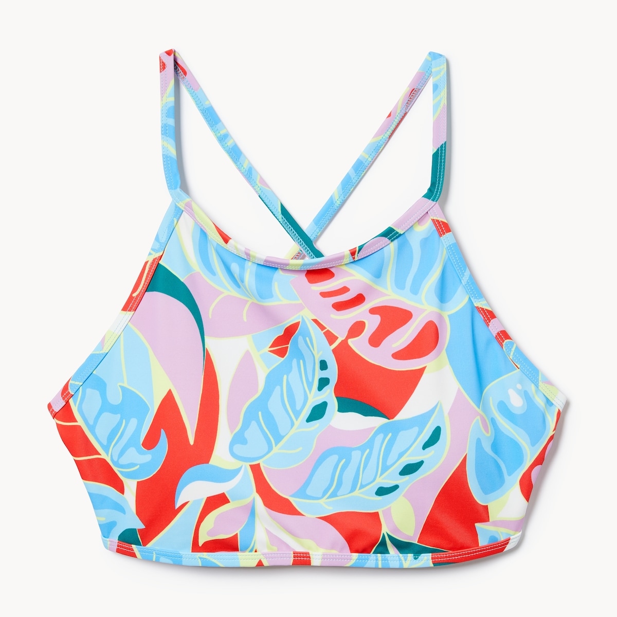 High Neck Swim Top