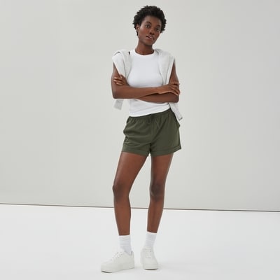 Short sport quotidien extensible 4 sens - Vert Foncé