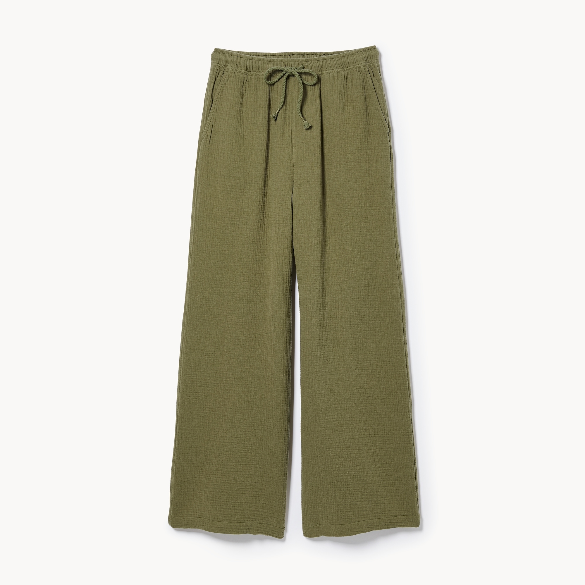 Women+ Crinkle Gauze Pant in Olive from Joe Fresh