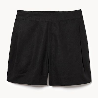 Linen Blend Short - JF Black