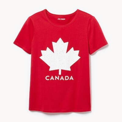 Joe Fresh T-shirt sport Canada à col ras du cou 1 ea, 12,00 $/1ch