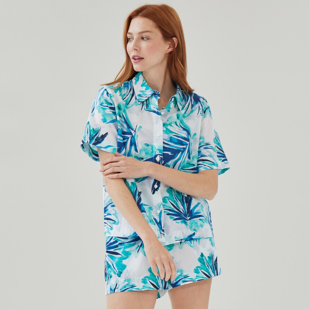 Chemise de nuit en popeline