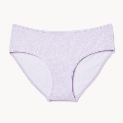 Printed Picot Hipster - Lilac