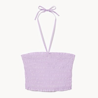 Smocked Halter Top - Light Purple