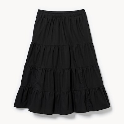 Tiered Midi Skirt
