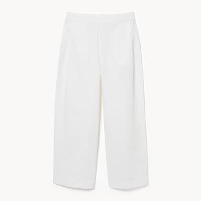 Linen Blend Pant - Bright White