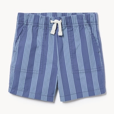 Baby Boys' Canvas Printed Short - Light Navy