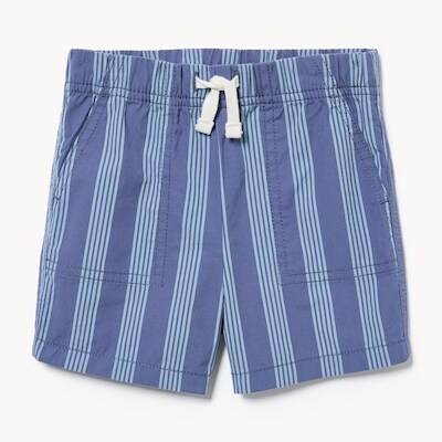 Short en toile imprimé pour bébés garçons - Marine pâle