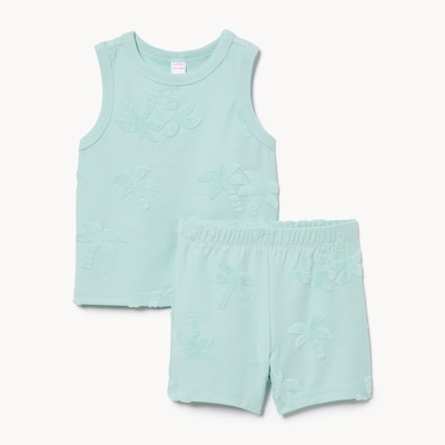 Baby Boys' Tank & Short Set - Pastel Blue
