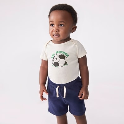 Cache-couche imprimé pour bébés garçons - Blanc Cassé