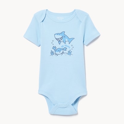 Baby Boys' Graphic Bodysuit - Light Blue