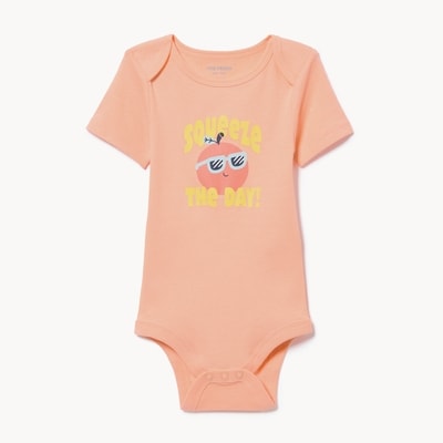 Baby Boys' Graphic Bodysuit - Peach