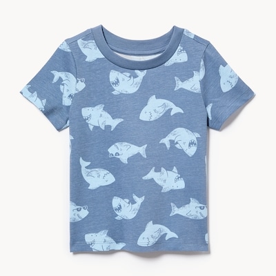 T-shirt imprimé pour bébés - Bleu Cendré