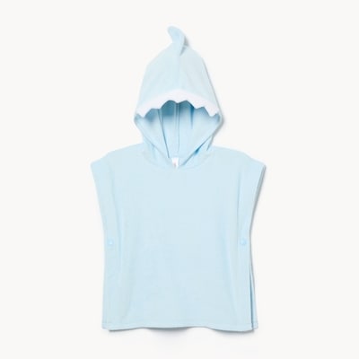 Baby Boys' Shark Hooded Swim Cover-Up - Light Blue