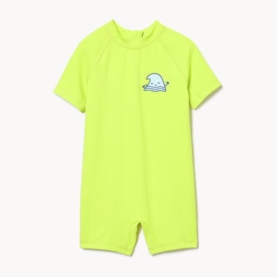 Baby Boys' Graphic Rashguard Suit - Bright Green