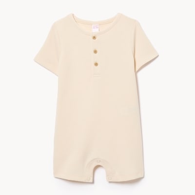 Joe Fresh Barboteuse à col boutonné en tricot gaufré 1 ea, 14,00 $/1ch