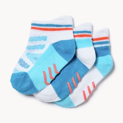 Joe Fresh Ens. de 3 paires de socquettes pour bébés garçons 1 ea, 6,00 $/1ch
