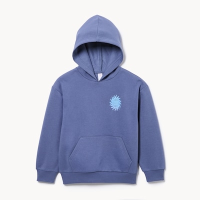 Tween Boys' Fleece Graphic Hoodie - Light Navy