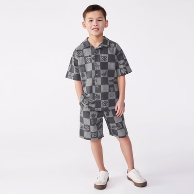 Joe Fresh Chemise boutonnée imprimée pour garçons 1 ea, 19,00 $/1ch