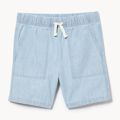 Kid Boys' Chambray Short - Powder Blue